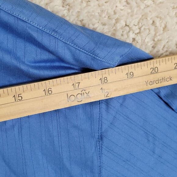 Tiger Woods Golf Polo Shirt Men's Size S Small Blue Short Sleeve Cotton Y2K VTG - Picture 5 of 8